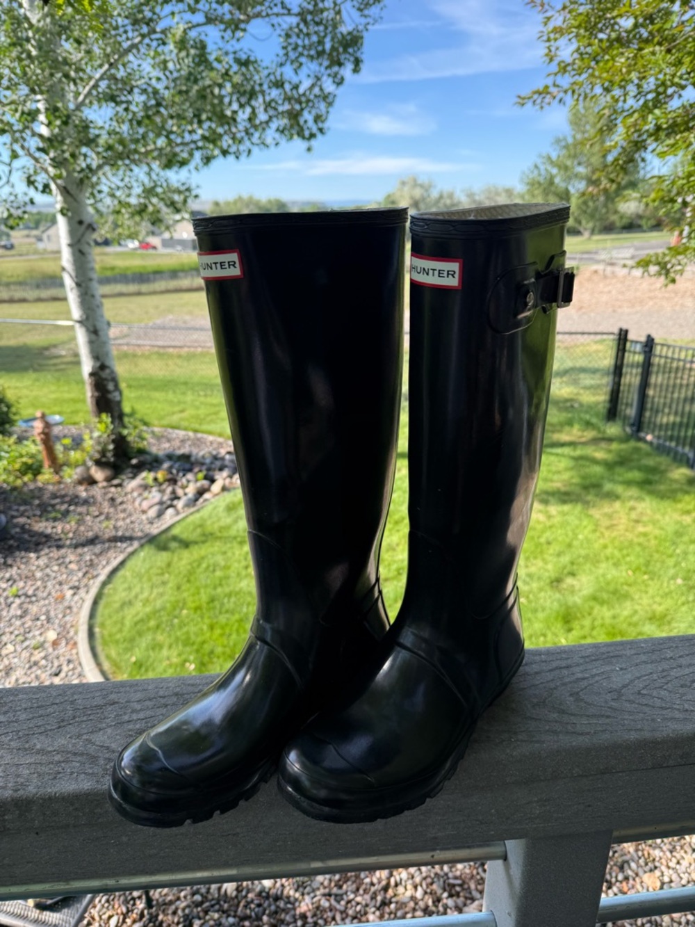 Hunter Original Tall Rain Boot Gloss - Black